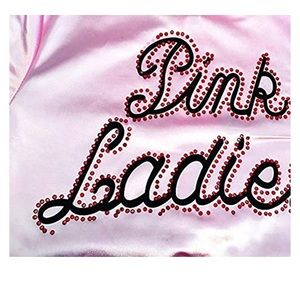 Pink lady jacket pink sunglasses scarf